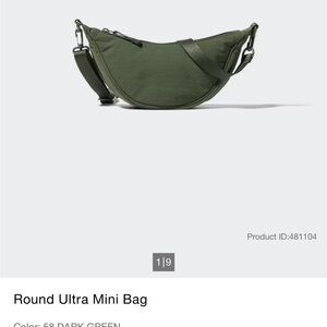 Uniqlo Green Crossbody Bag Minimalist Design